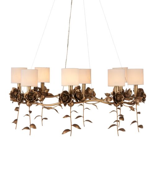 Antique Brass Chandelier from the Rosabel Collection