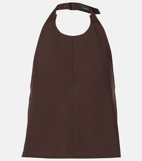 Wardrobe. NYC Open-back halterneck wool top