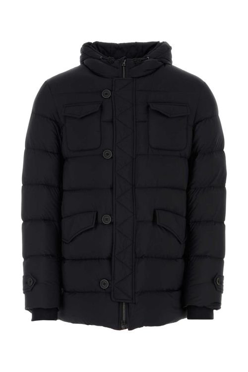 Black Nylon Down Jacket