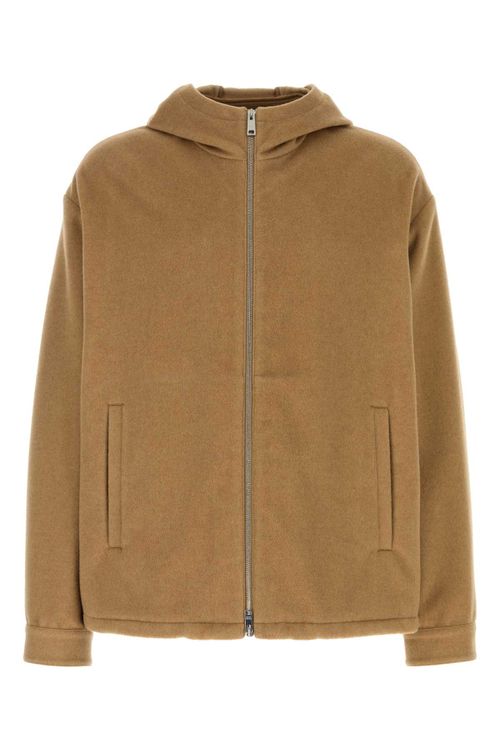 Wool Hooded Jacket — Beige