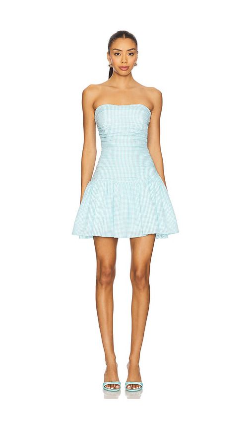 Line & Dot MINIKLEID SUREE in Blue. Größe XL. Also in L, M