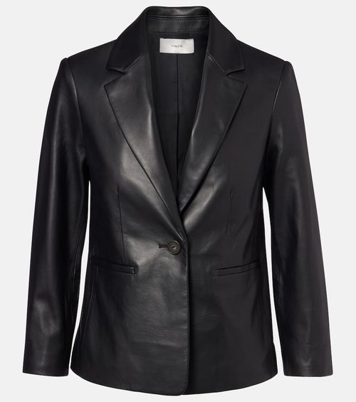 Leather blazer
