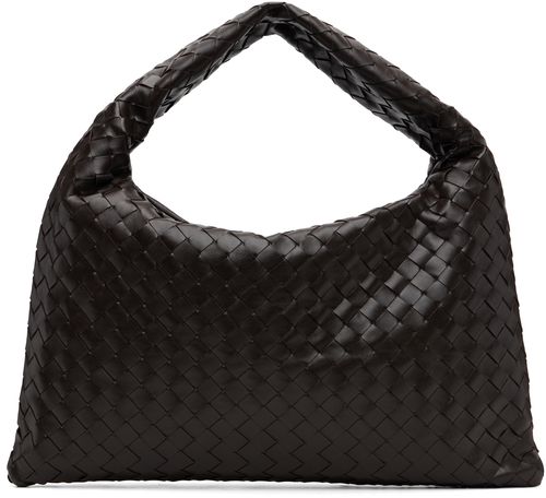 Brown New Small Hop Intrecciato Bag