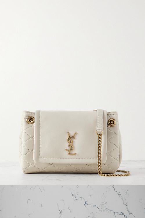 Nolita Mini Matelassé Leather Shoulder Bag - Off-white