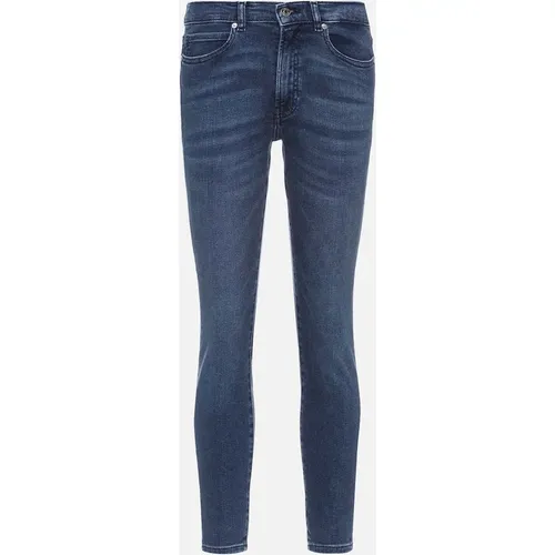Hugo Boss Women's Charlie Skinny-Fit Jeans - Blue - Size: 8/32in