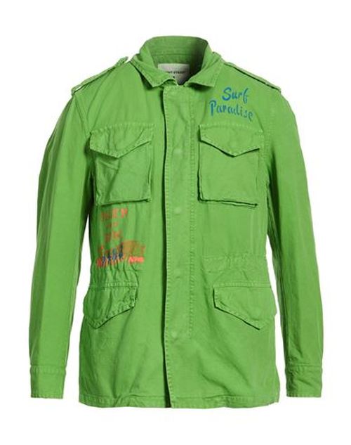 Man Jacket Green Size 42 Cotton