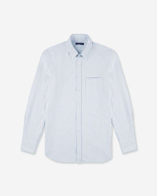 Regular fit Oxford cotton shirt light blue