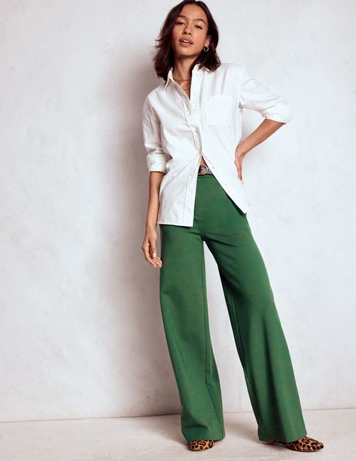 Belgravia Ponte Pants Hunter Green