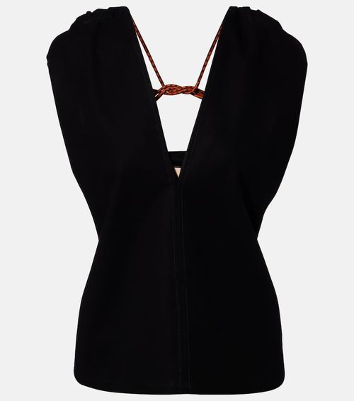 Cotton crêpe top