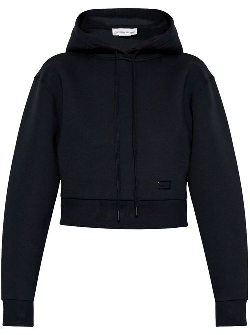 Cropped hoodie - Black