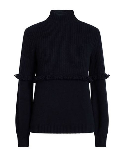 Woman Turtleneck Midnight blue Size M Cashmere, Metal