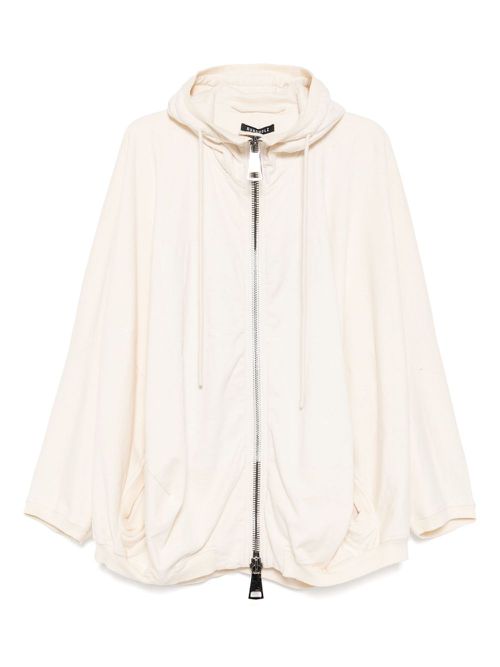 Rundholz zip-up hoodie - White