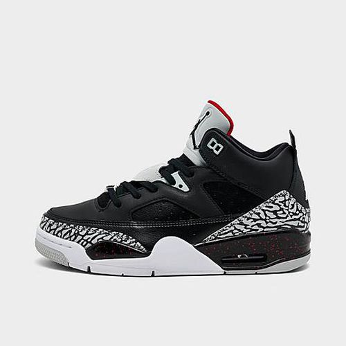 Big Kids Air Son of Mars Low Casual Shoes in Black/University Red/Grey Mist