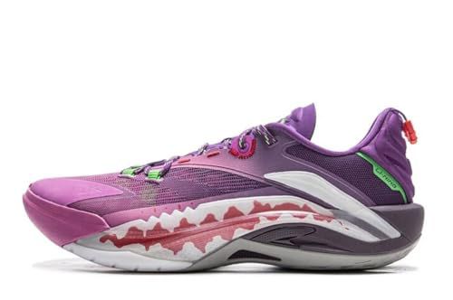 LI-NING BAD5 Sniper I Super Men Professional Basketball Shoes Lightweight High Rebound Basketball Outdoor Sneakers Gray US