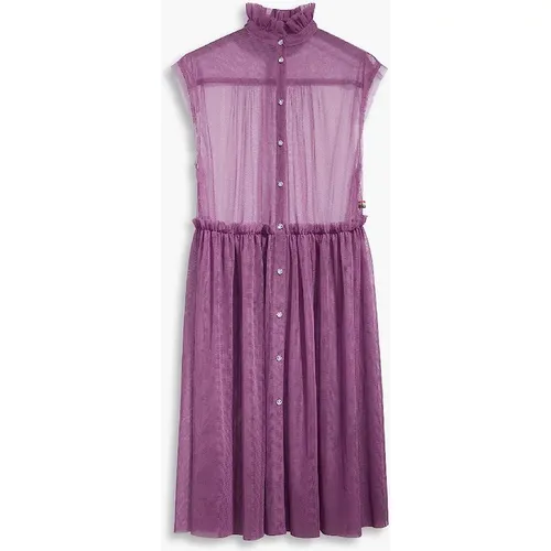 Levi's Women's Radical Mock Neck Sleeveless Midi Dress - Purple