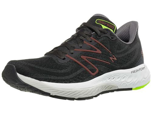 New Balance Men's Fresh Foam X 880v13 Running Shoe Aluminum Grey/Crimson/Black