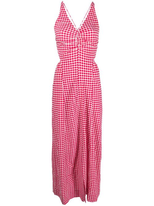 Love Potion seersucker maxi dress - Pink