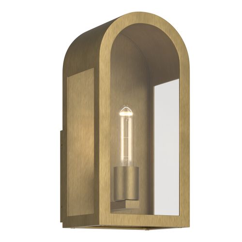 Natural Brass Outdoor Wall Mount from the Marea Collection