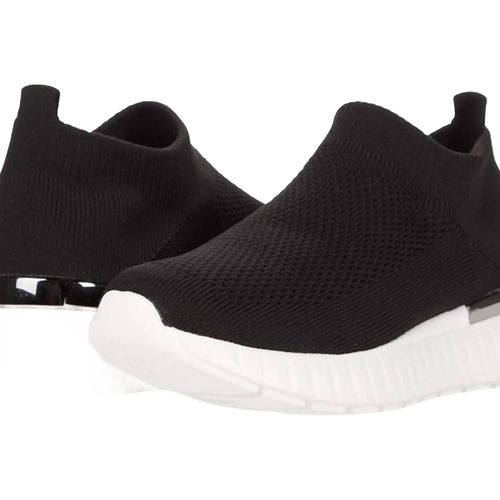 Mesh Slip On Tulip Sneakers In Black