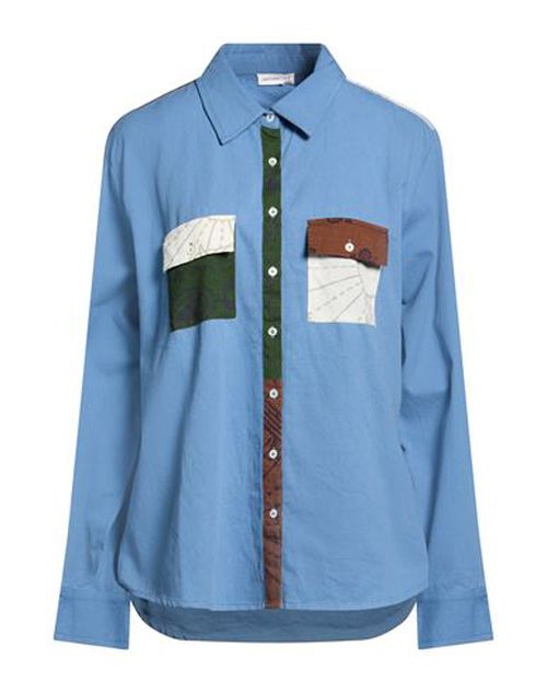 Woman Shirt Blue Size S/M Cotton