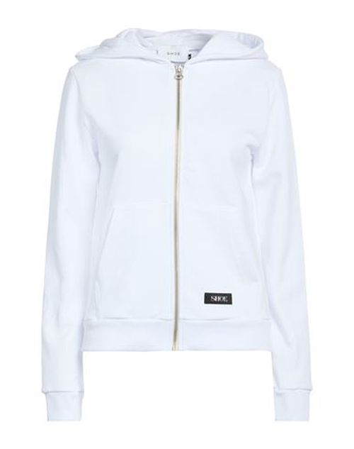 Woman Sweatshirt White Size L Cotton