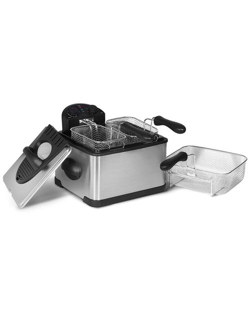 4.23Qt Stainless Steel Electric Deep Fryer with Timer