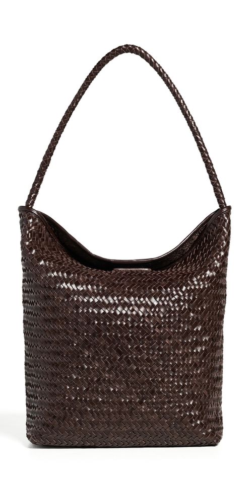 The Signature Woven Collection Bucket Bag Coffee Bean One Size