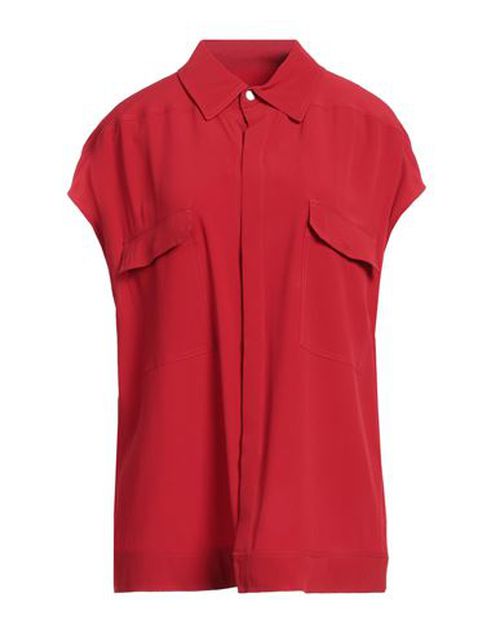 Rick Owens Woman Shirt Brick Size 2 Acetate, Silk
