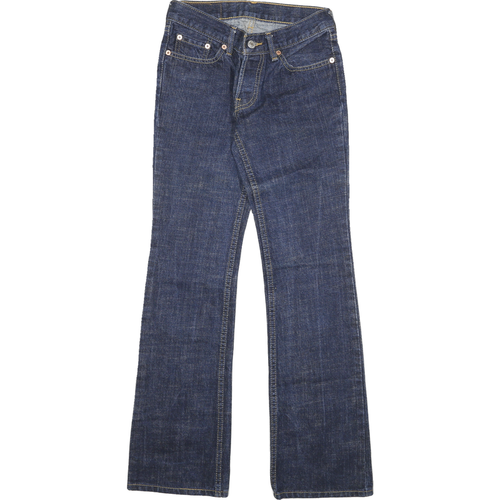 LEVI'S 599 Womens Blue Regular Jeans Denim Raw W26 L31 Classic Fit