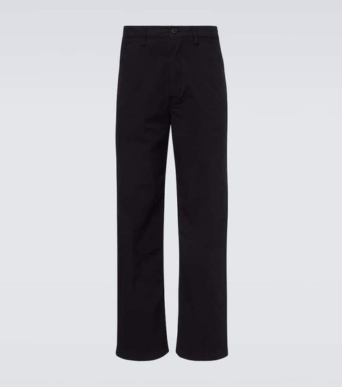 Cotton straight pants