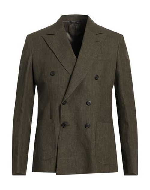 Brian Dales Man Blazer Military green Size 36 Linen