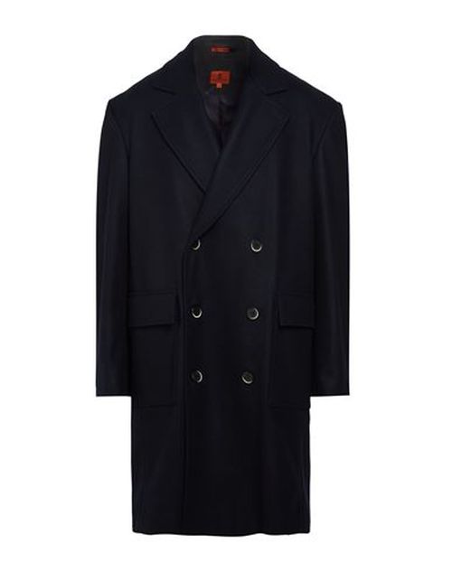 Man Coat Midnight blue Size 46 Wool, Polyamide