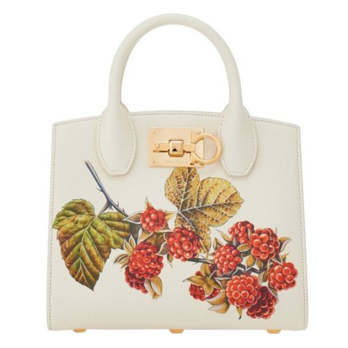 Floral Print Studio Top Handle Box Bag