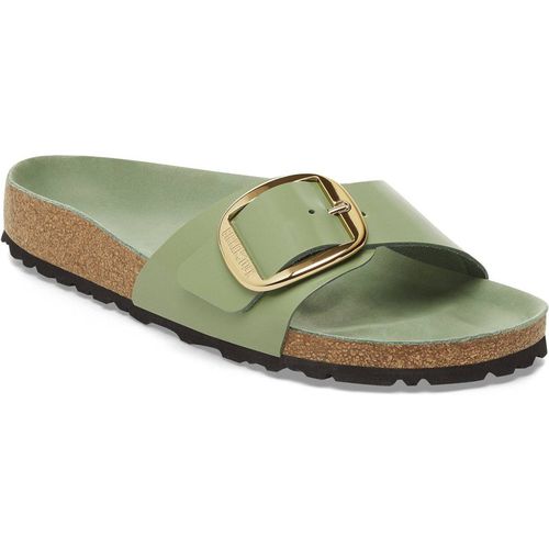 Women's sandals Birkenstock Madrid Big Buckle Natural Leather Patent