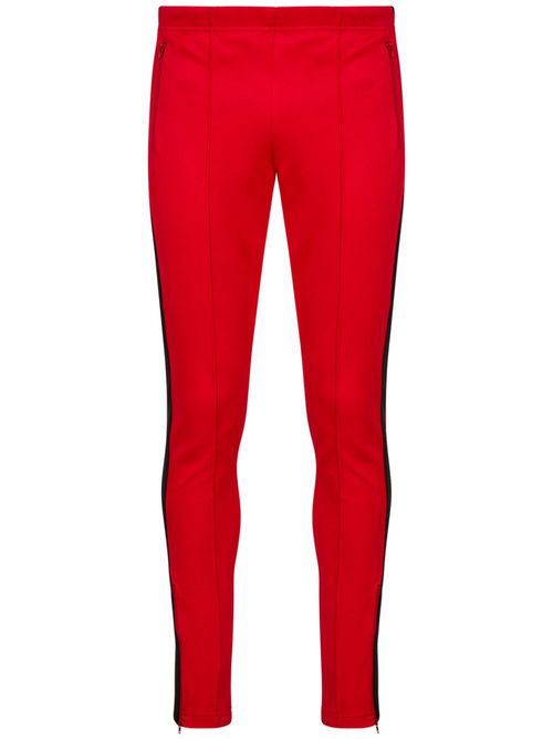 Side-stripe track pants - Red