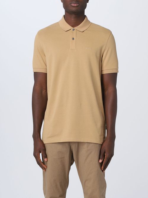 Polo Shirt Men color Beige