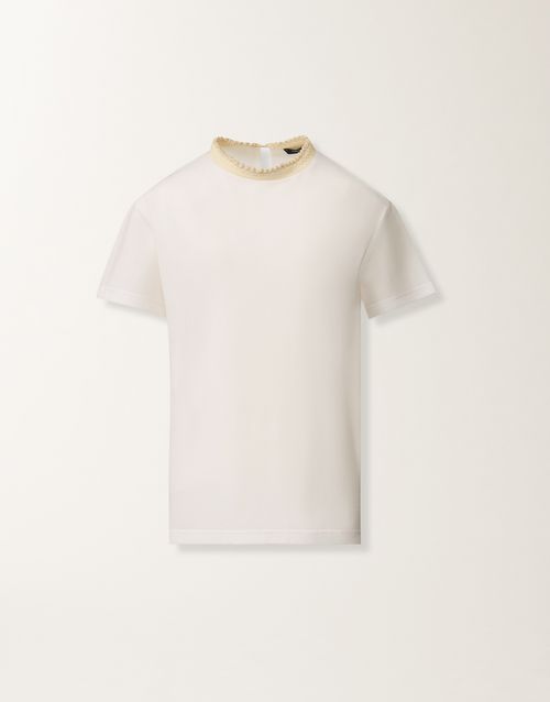 Optical white jersey T-shirt