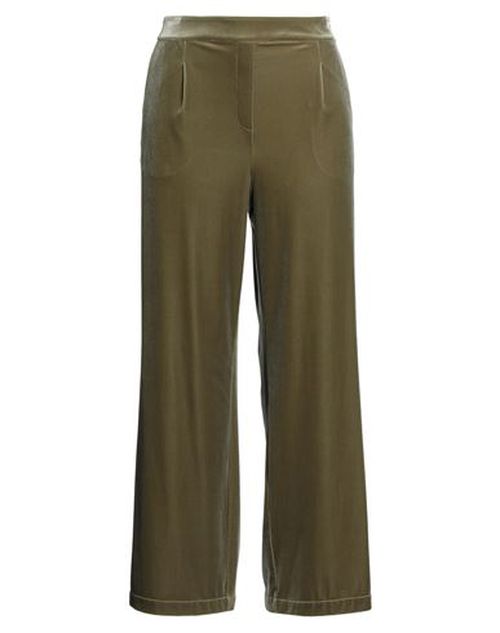 Woman Pants Sage green Size 10 Polyester, Elastane