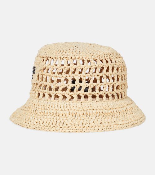 Raffia bucket hat