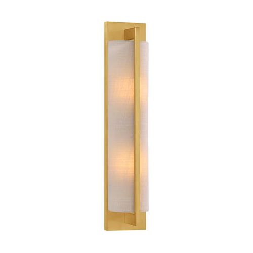 Carver 2-Light Wall Sconce in Warm Bra