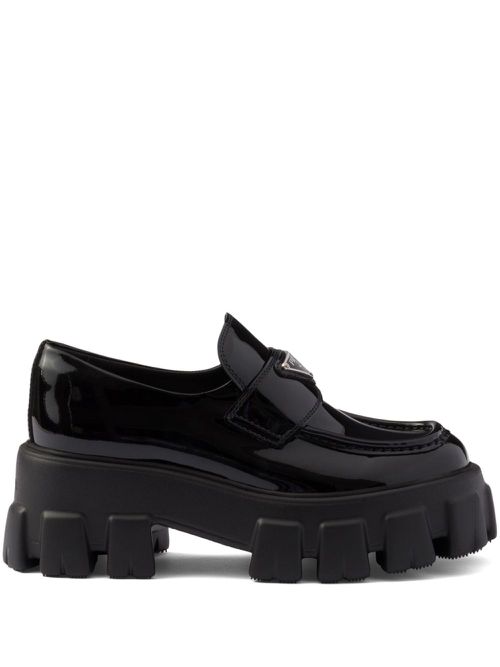 Monolith patent leather loafers - Black