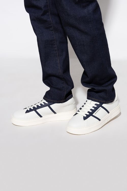 Sports Shoes With Logo, Men's, White