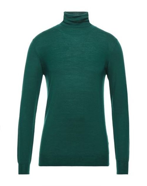 Man Turtleneck Emerald green Size M Wool
