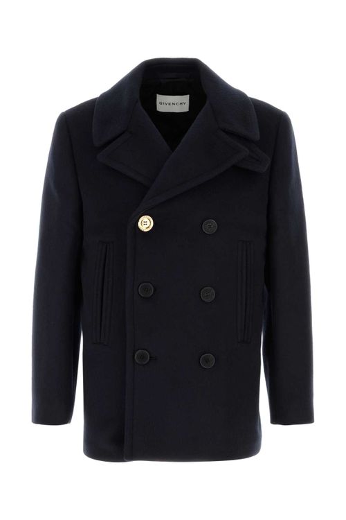 Lapel Coat — Navy