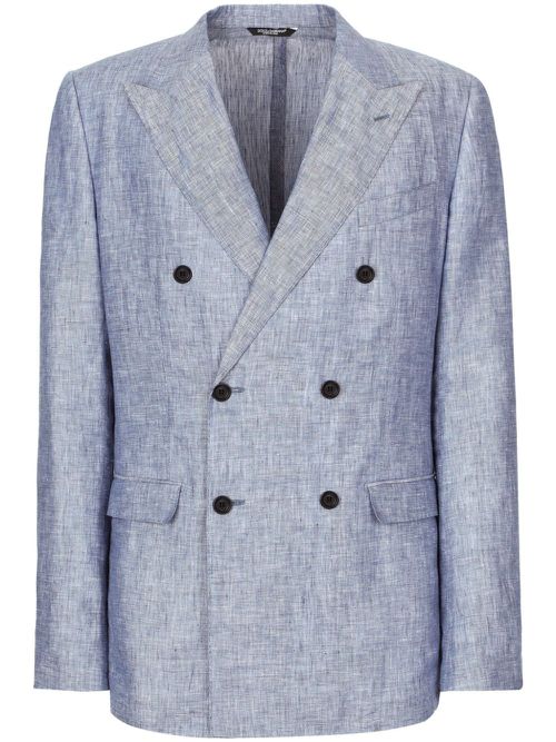 Taormina double-breasted blazer - Blue