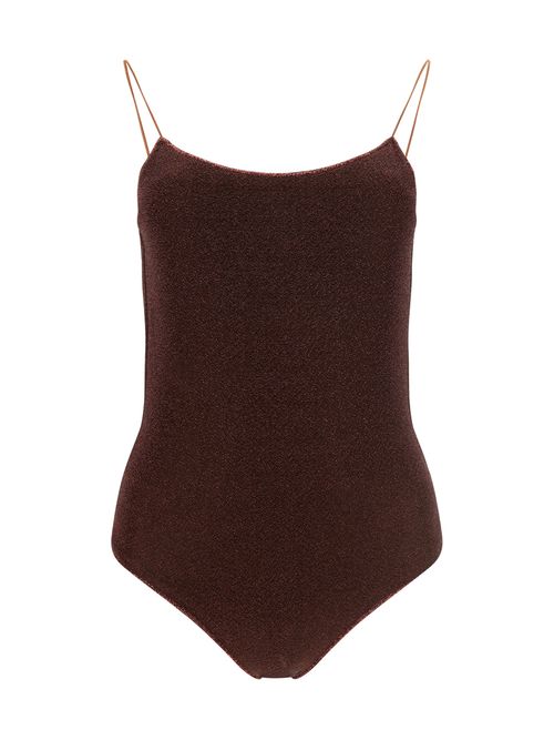 Lumiere Maillot One-Piece Swimsuit — Brown