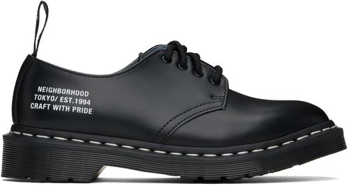 Dr. Martens Black NEIGHBORHOOD Edition Smiths NBHD Smooth Leather Derbys