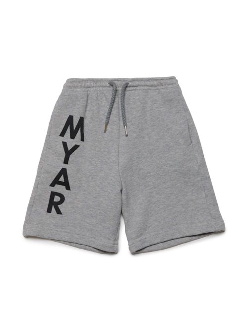 Logo-print cotton shorts - Grey