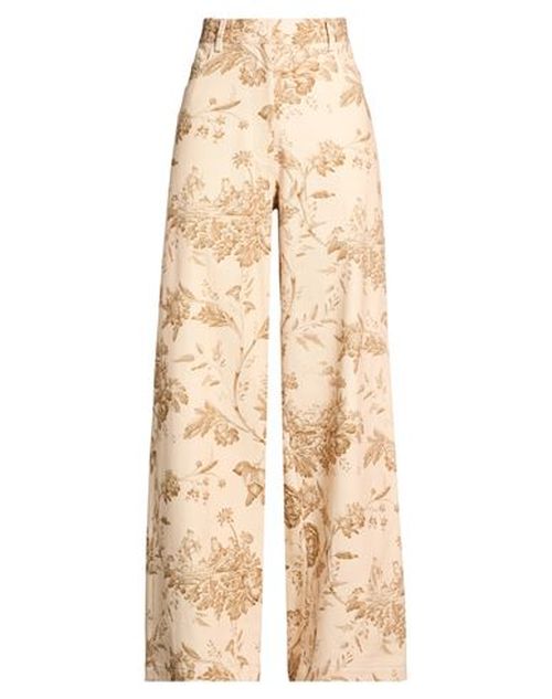 Woman Pants Beige Size 10 Cotton