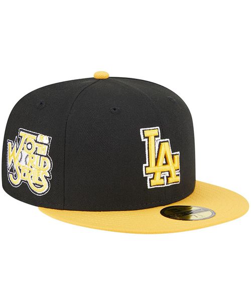 Men's Black, Gold Los Angeles Dodgers 59FIFTY Fitted Hat - Black, Gold